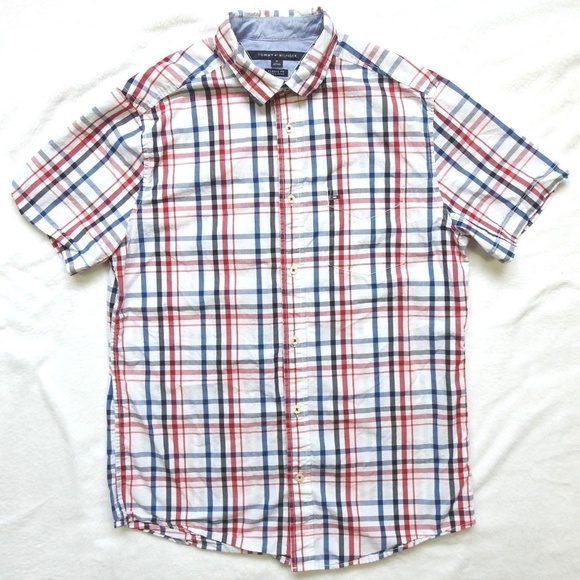 Tommy Hilfiger Other - Tommy Hilfiger Short Sleeve Button Up Shirt Men's
